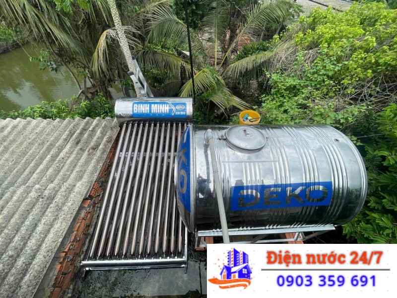 Gọi thợ sửa máy nước nóng NLMT tại quận Bình Tân